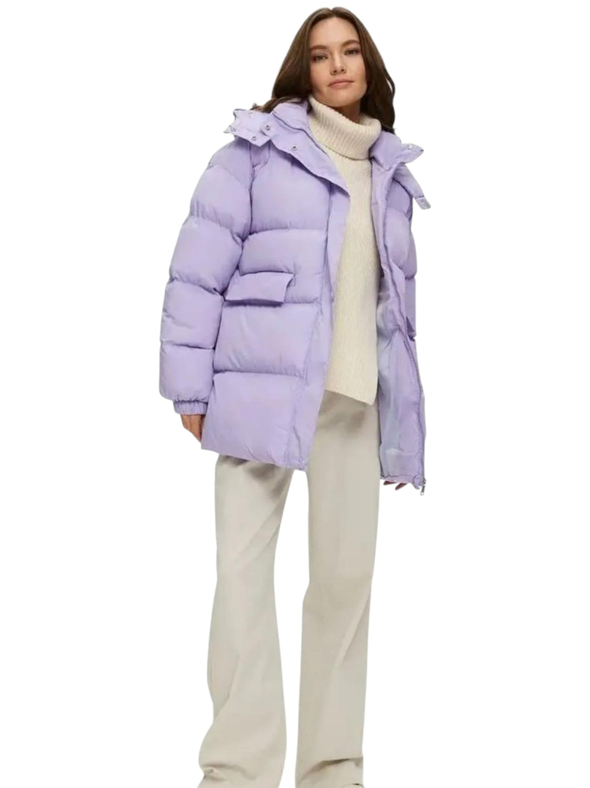 Image for Women's Quilted Jacket,Purple
