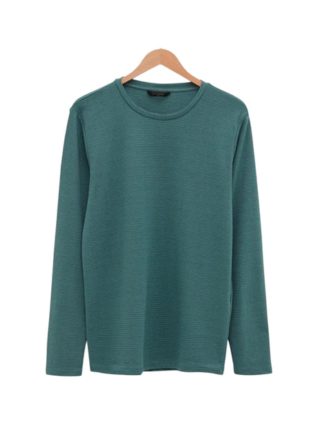 Image for Men's Textured Sweaters,Turquoise