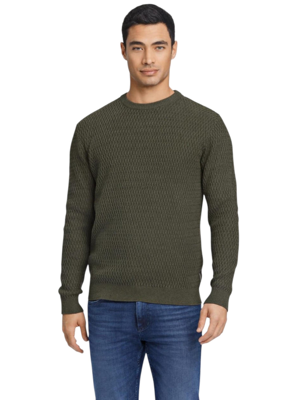 Image for Men's Knitted Sweaters,Olive