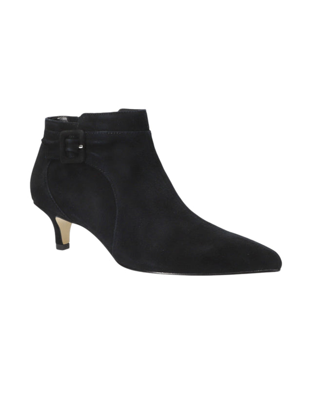 Image for Women's Plain Low Cut Ankle Boots,Black