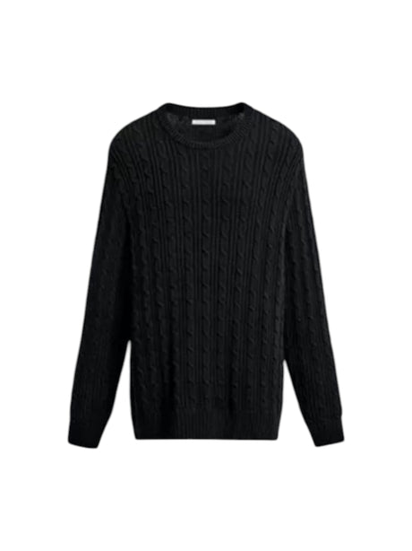 Image for Men's Knitted Sweaters,Black