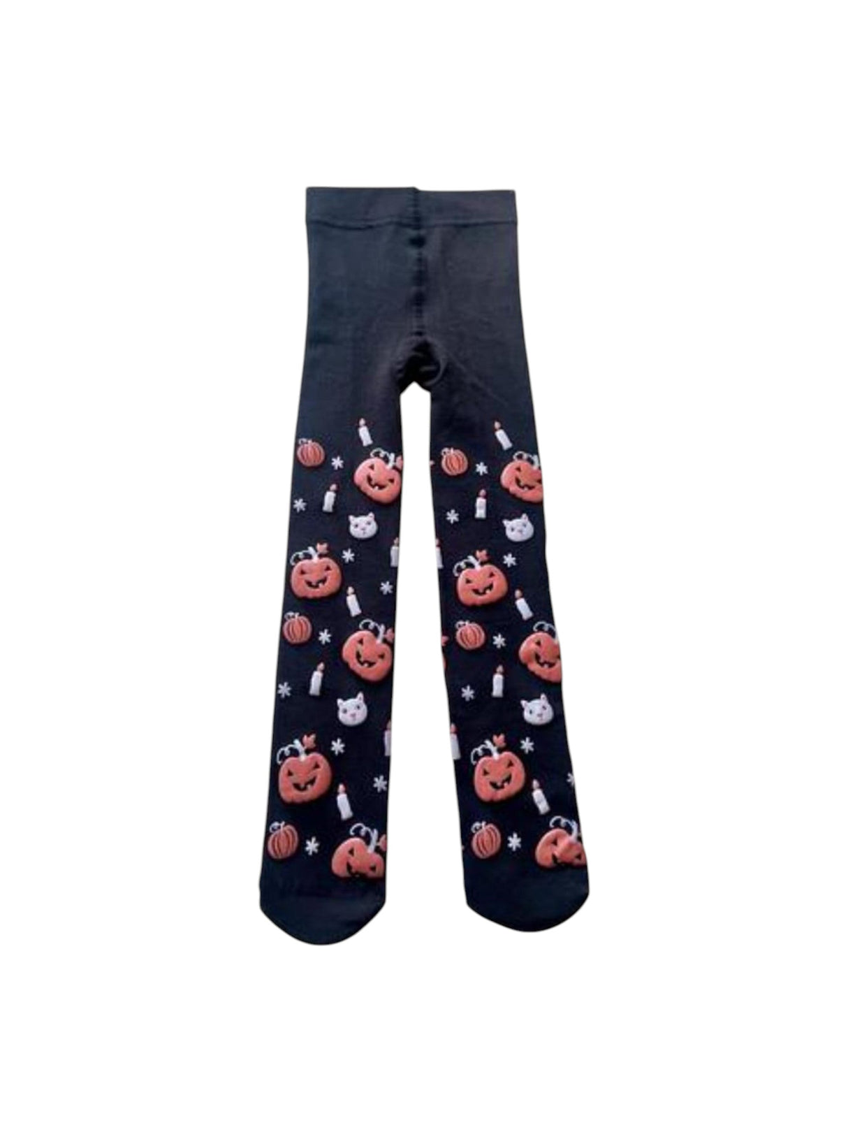 Image for Kids Girl's Printed Lined Tights,Black