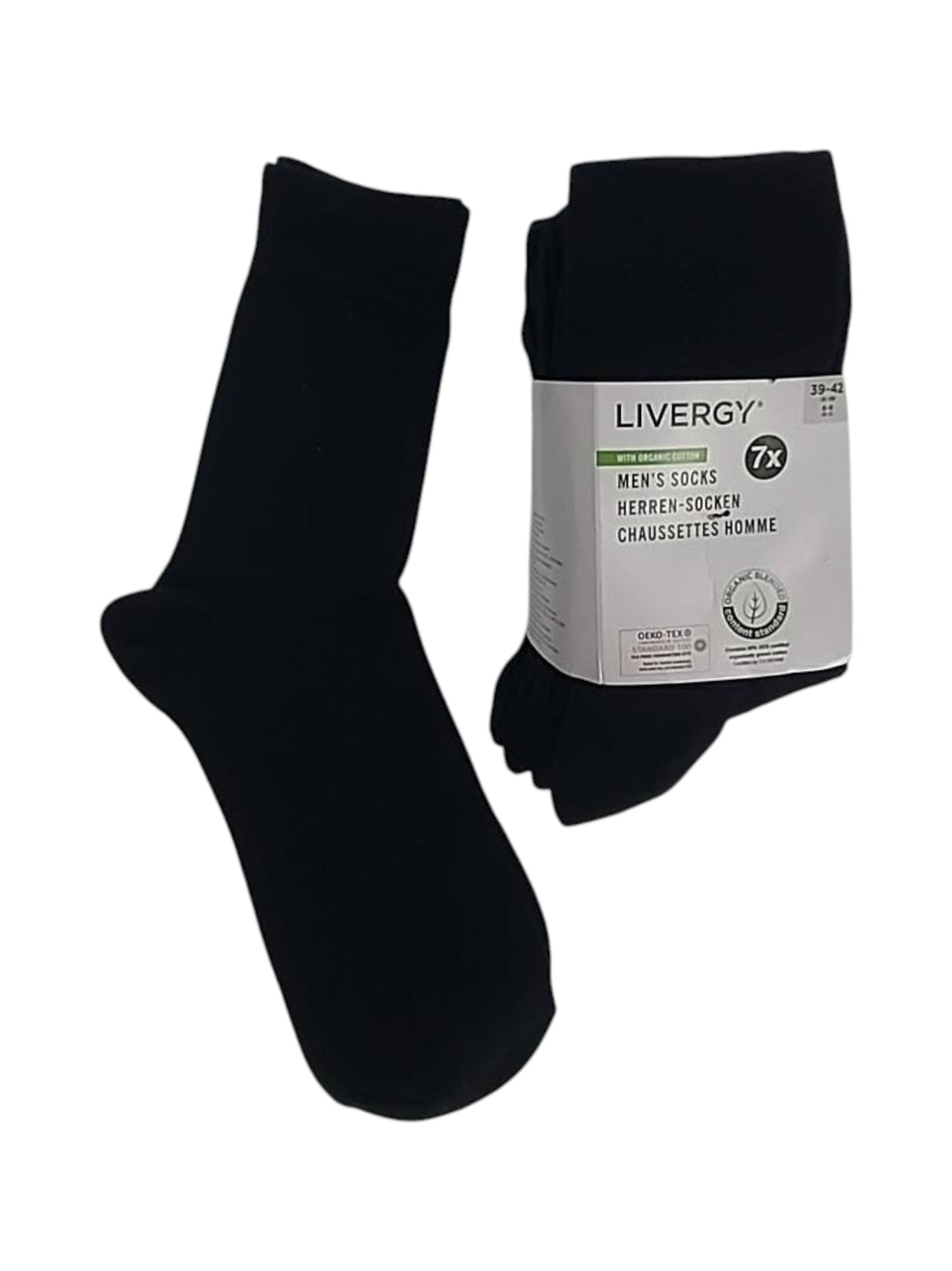 Image for Men's Knitted Socks Set 7Pieces,Black