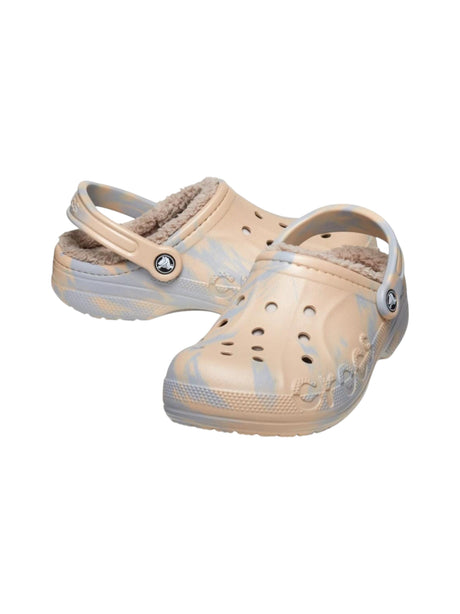 Image for Women's Lined Crocs,Grey/Beige