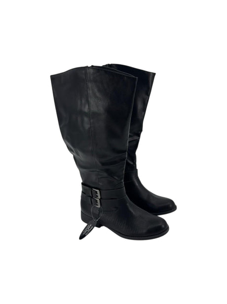 Image for Women's Plain Knee High Boots,Black