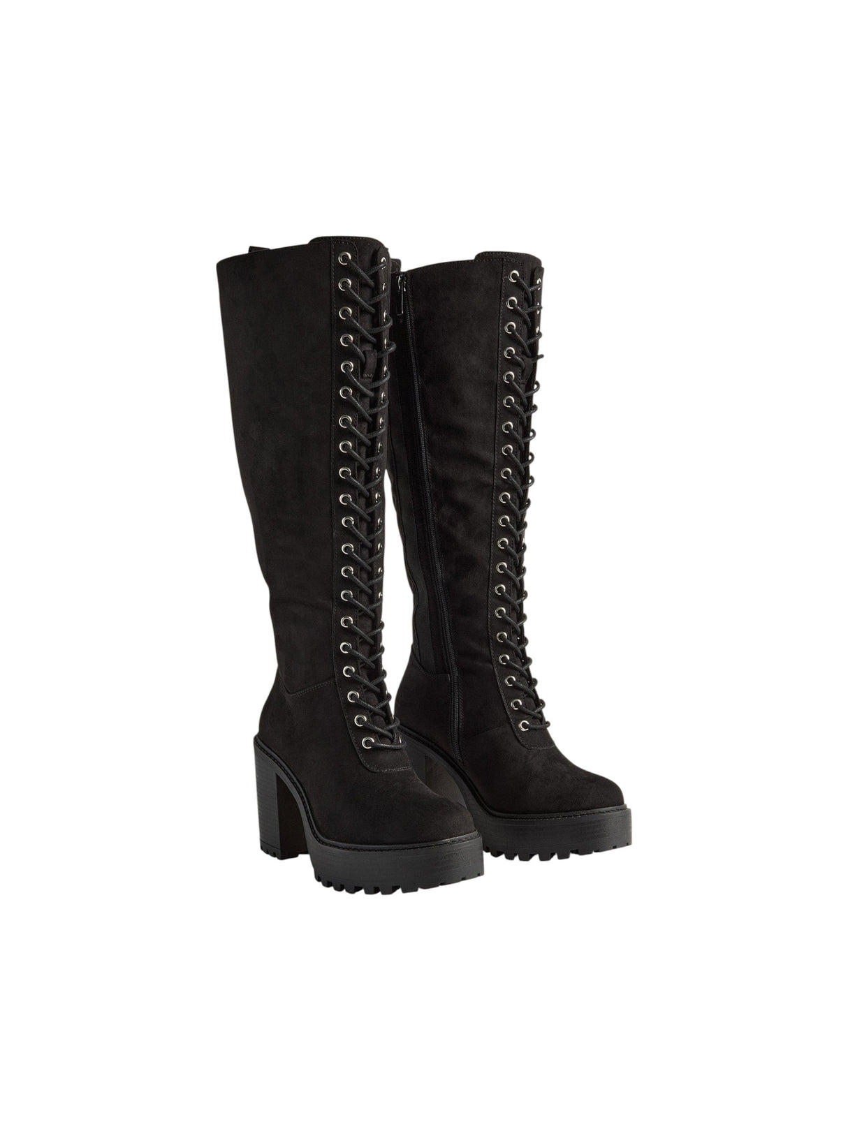 Image for Women's Plain Knee High Boots,Black