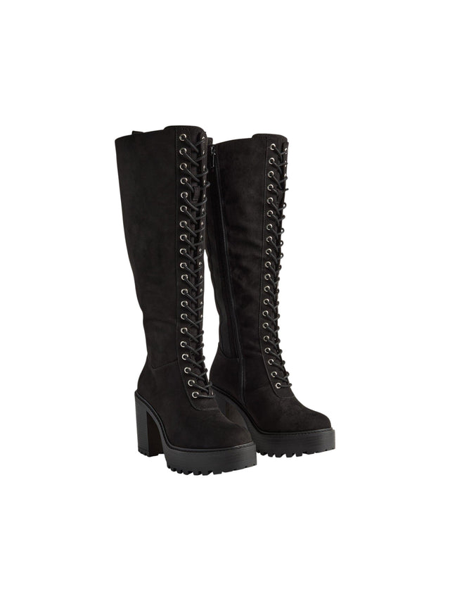 Image for Women's Plain Knee High Boots,Black