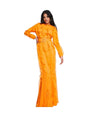 Image for Women's Ruffled Dress,Orange