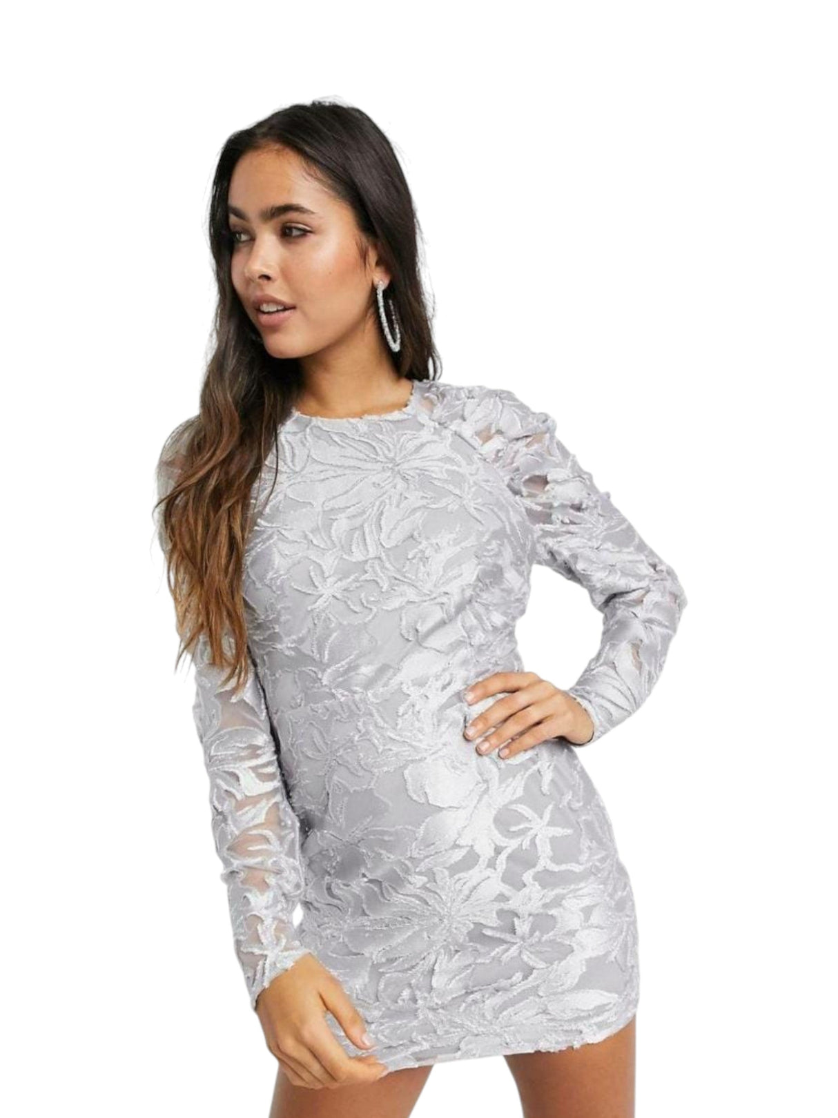 Image for Women's Textured Dress,Silver