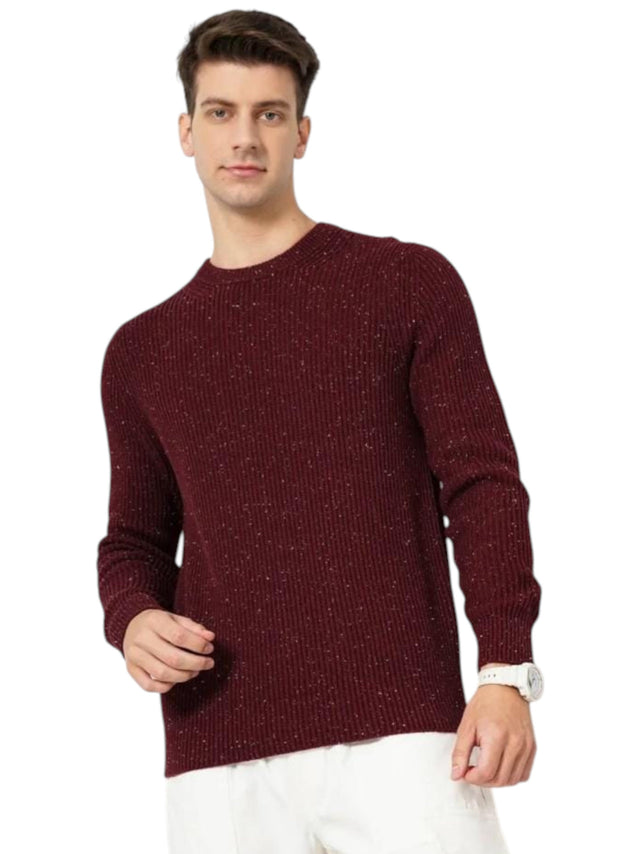 Image for Men's Knitted Sweaters,Bugundy