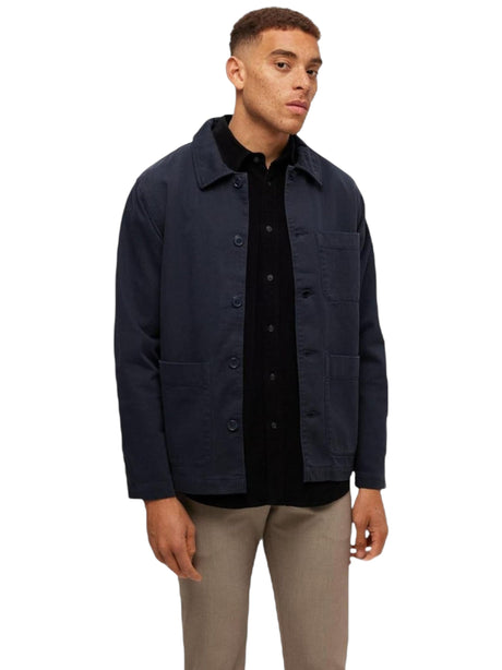 Image for Men's Plain Jacket,Navy