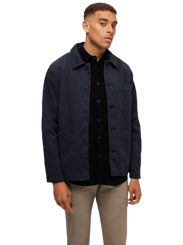 Image for Men's Plain Jacket,Navy