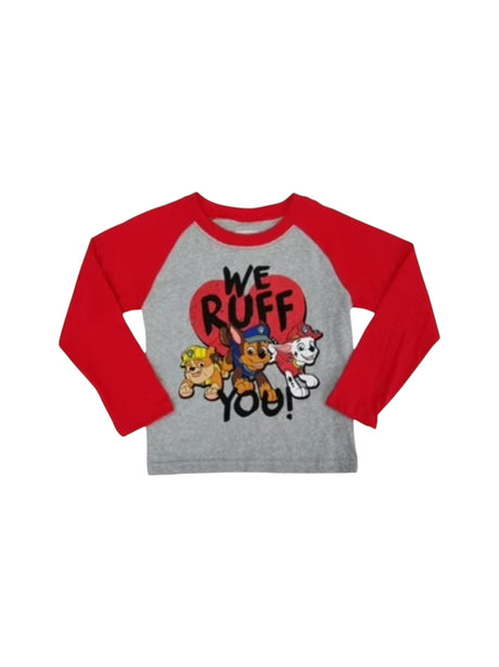 Image for Kids Boy's Printed Top,Red/Grey