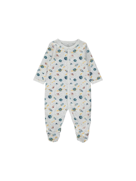 Image for Kids Boy's Printed Jumpsuit,White