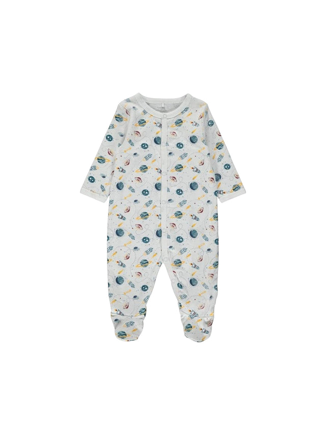 Image for Kids Boy's Printed Jumpsuit,White