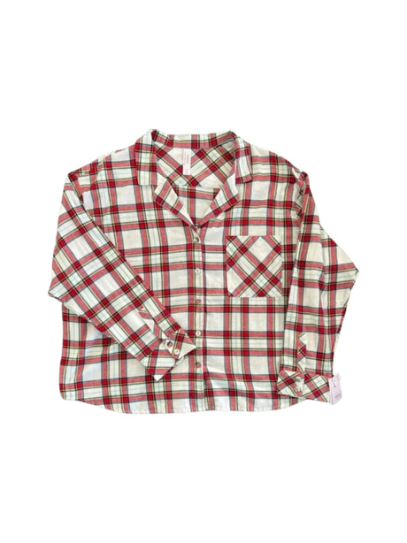 Image for Women's Plaid Sleepwear Chemise,Red