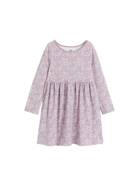 Image for Kids Girl's Printed Dress,Purple