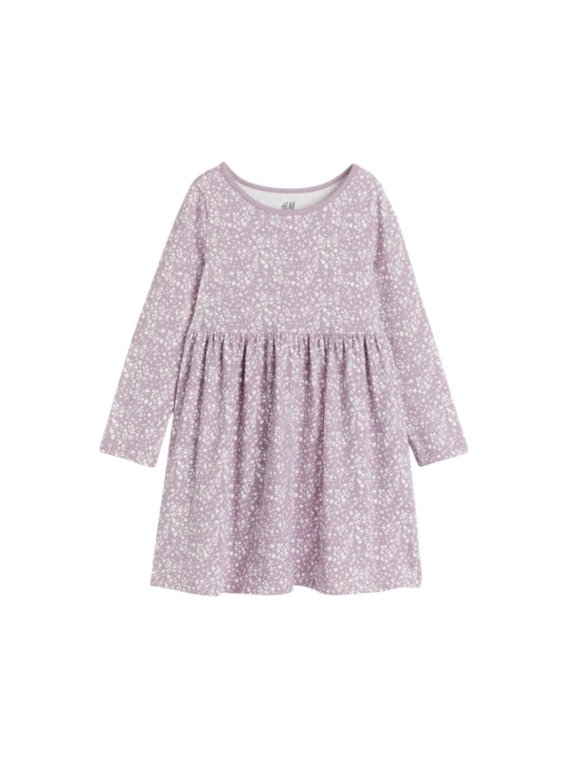 Image for Kids Girl's Printed Dress,Purple