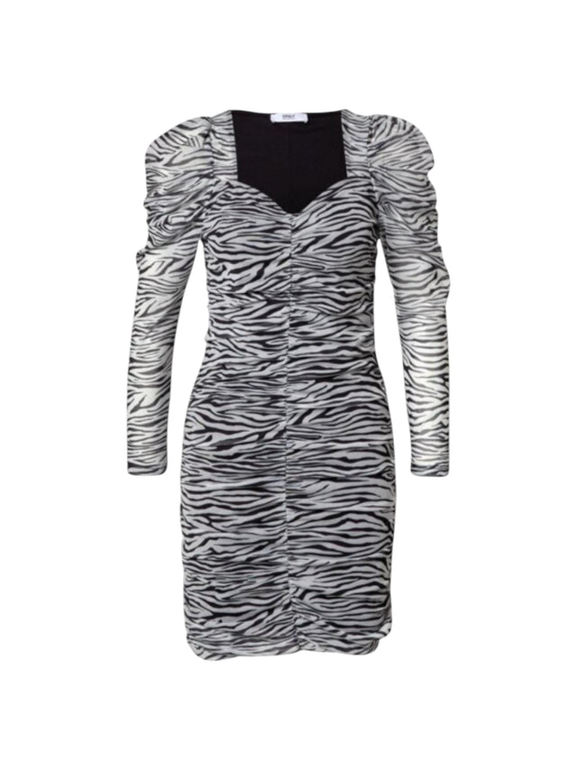 Image for Women's Zibra Printed Dress,Black/White