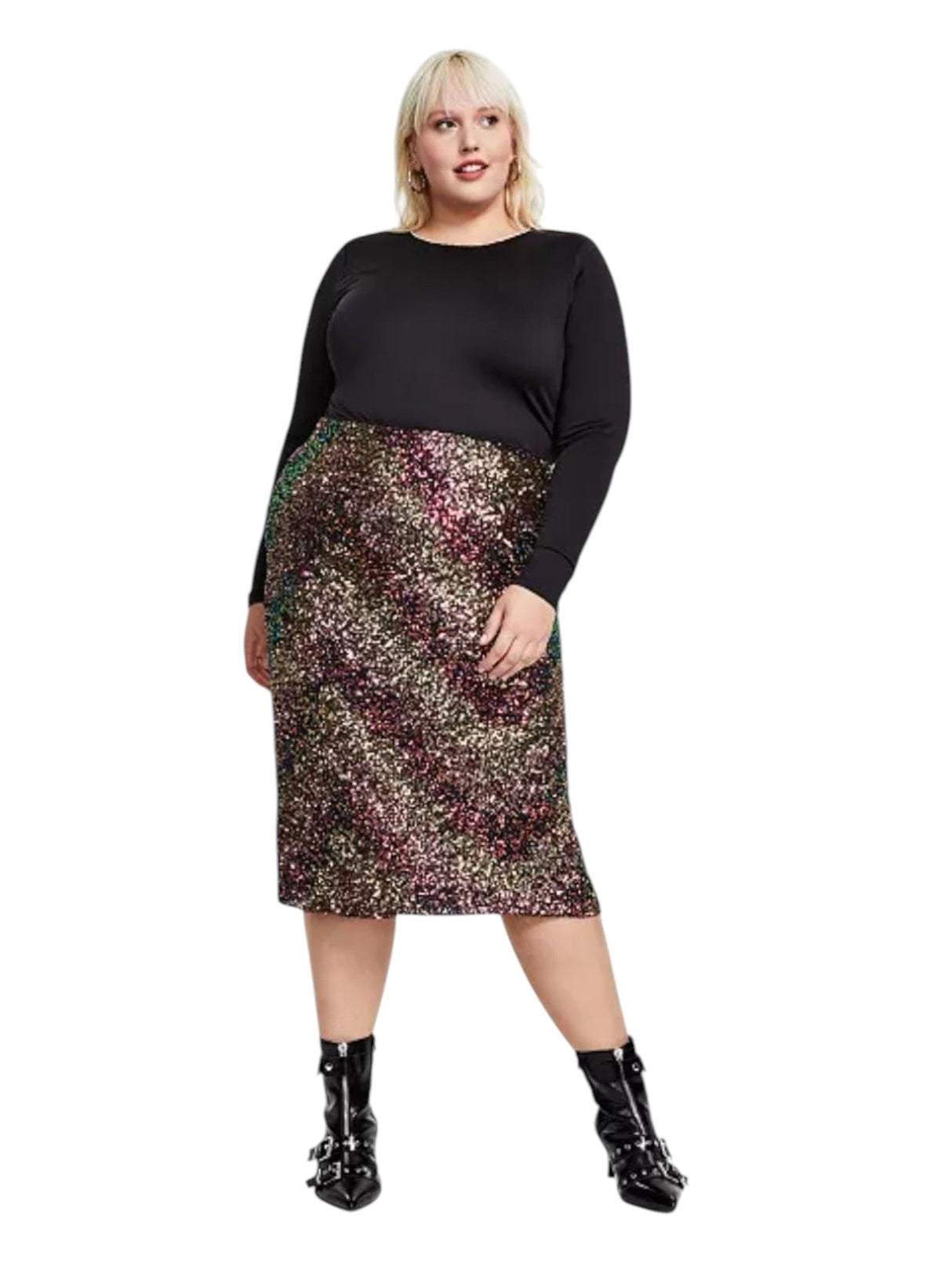 Image for Women's Sequine Skirt,Multi
