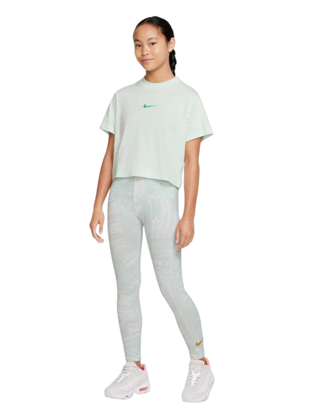 Image for Kids Girl's Wavy Printed Legging,Light Aqua