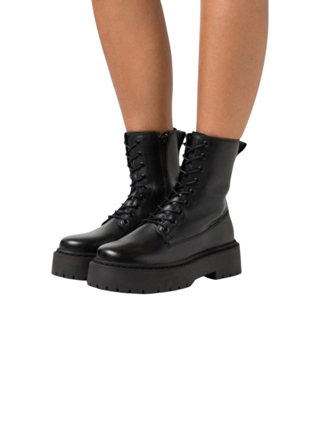 Image for Women's Plain Combat Boots,Black
