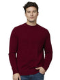 Image for Men's Knitted Sweaters,Burgundy