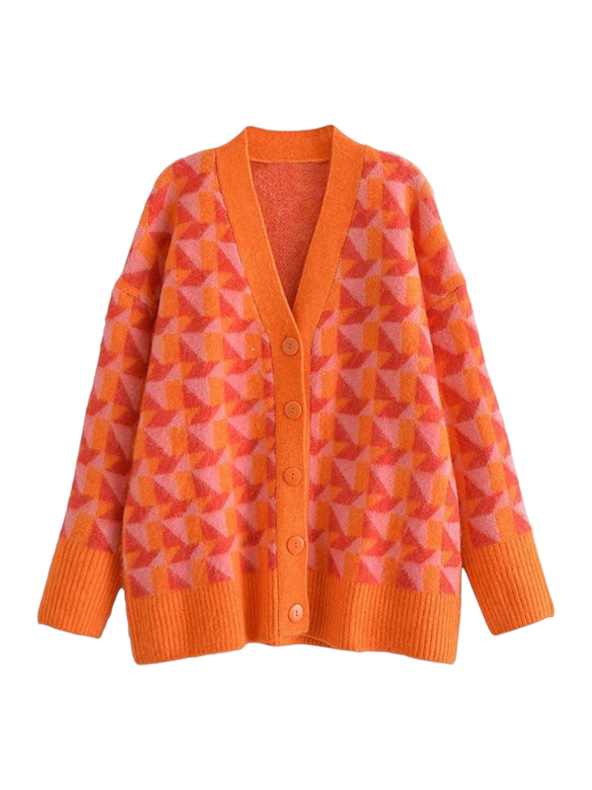 Image for Women's Colorblocked Cardigan,Multi