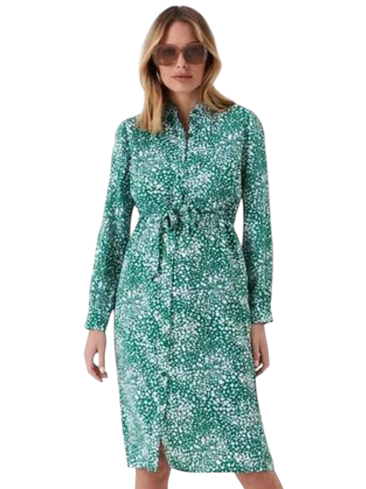 Image for Women's Printed Dress,Green