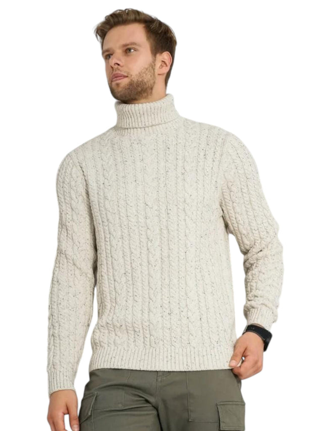 Image for Men's Knitted Sweaters,Cream