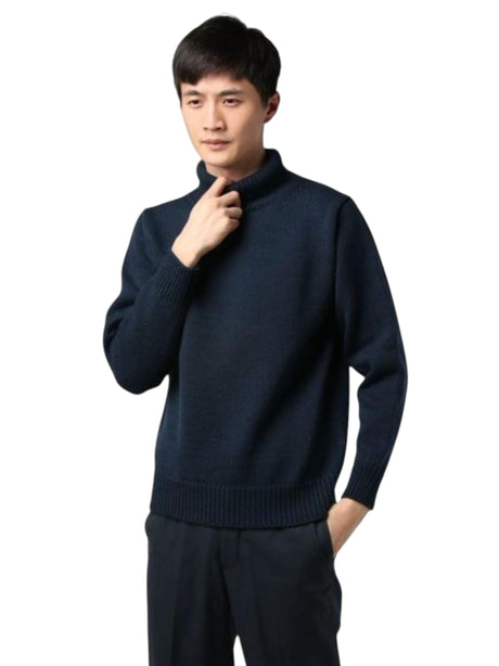 Image for Men's Knitted Sweaters,Navy