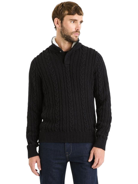 Image for Men's Lined Knitted Sweaters,Black