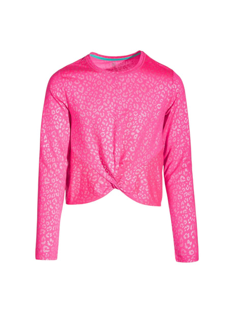 Image for Kids Girl's Leopard-Print Top,Pink