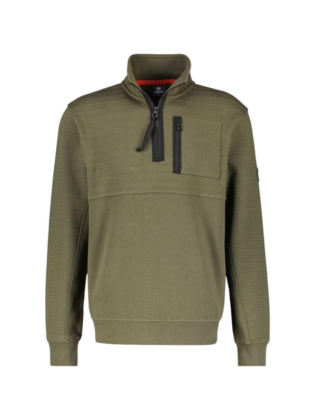 Image for Men's Textured Sweaters,Olive