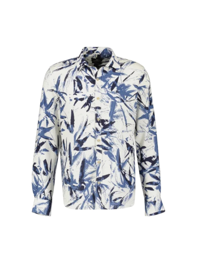 Image for Men's Graphic Dress Shirt,White
