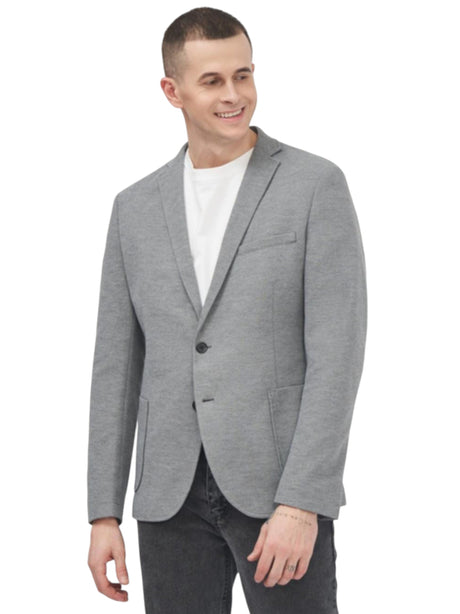 Image for Men's Plain Blazer,Grey