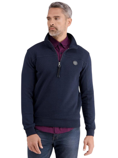 Image for Men's Textured Sweaters,Navy