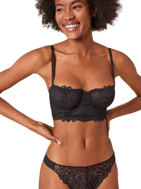 Image for Women's Lace Bra,Black