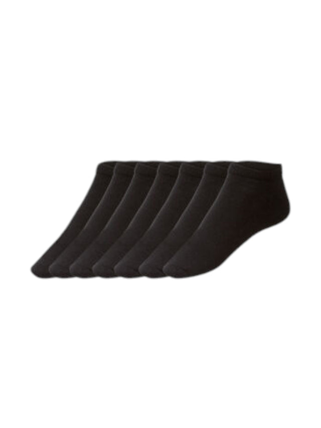Image for Men's Knitted Low Cut Socks Set 7Pairs,Black