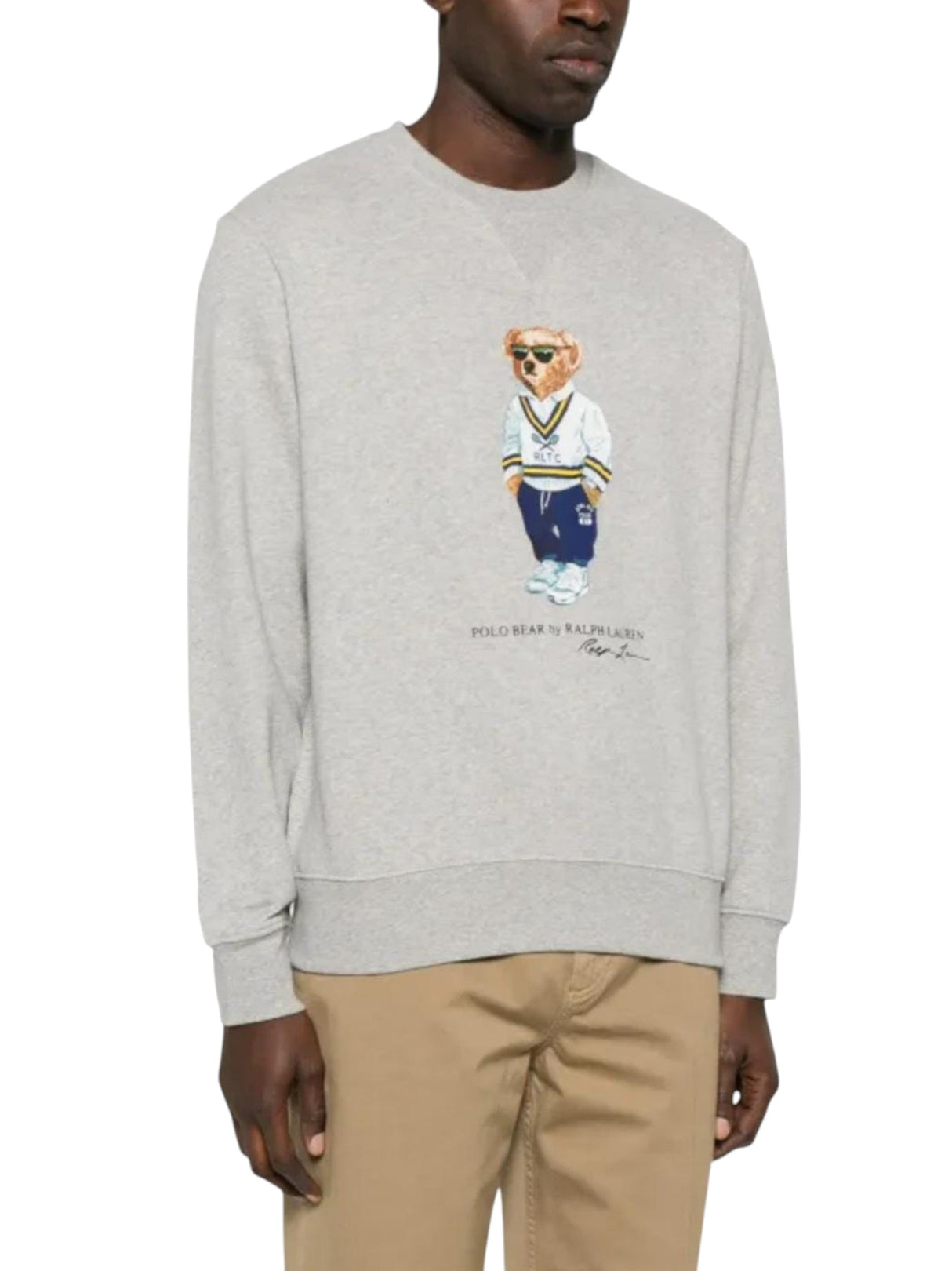 Image for Men's Brand Logo Printed Sweaters,Grey