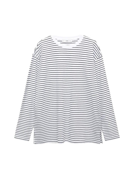 Image for Women's Striped Top,Black/White