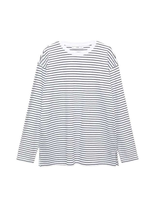Image for Women's Striped Top,Black/White