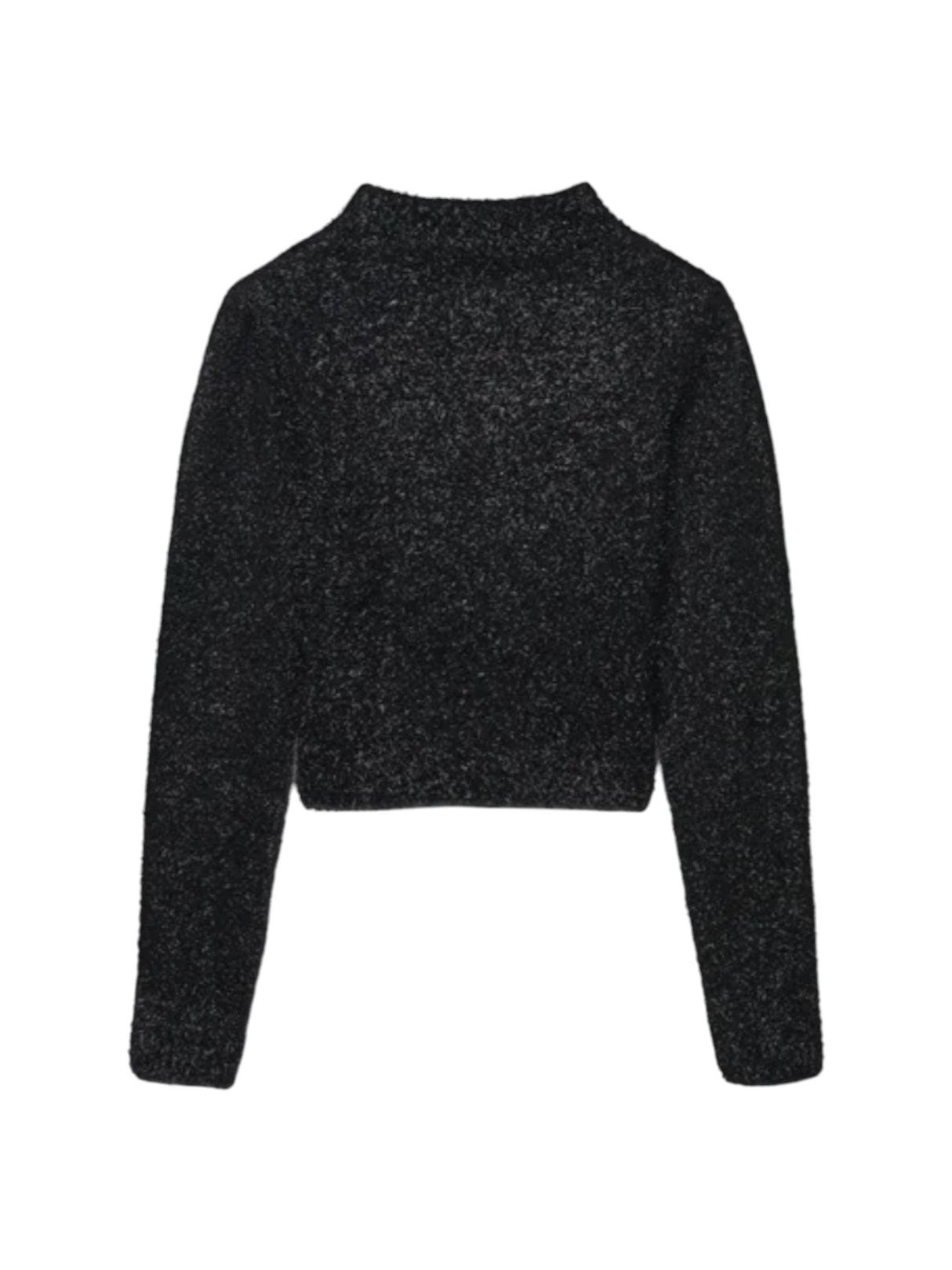 Image for Women's Shiny Crop Top,Black