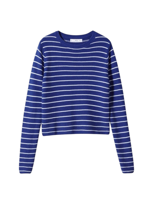 Image for Women's Striped Knitted Sweaters,Blue