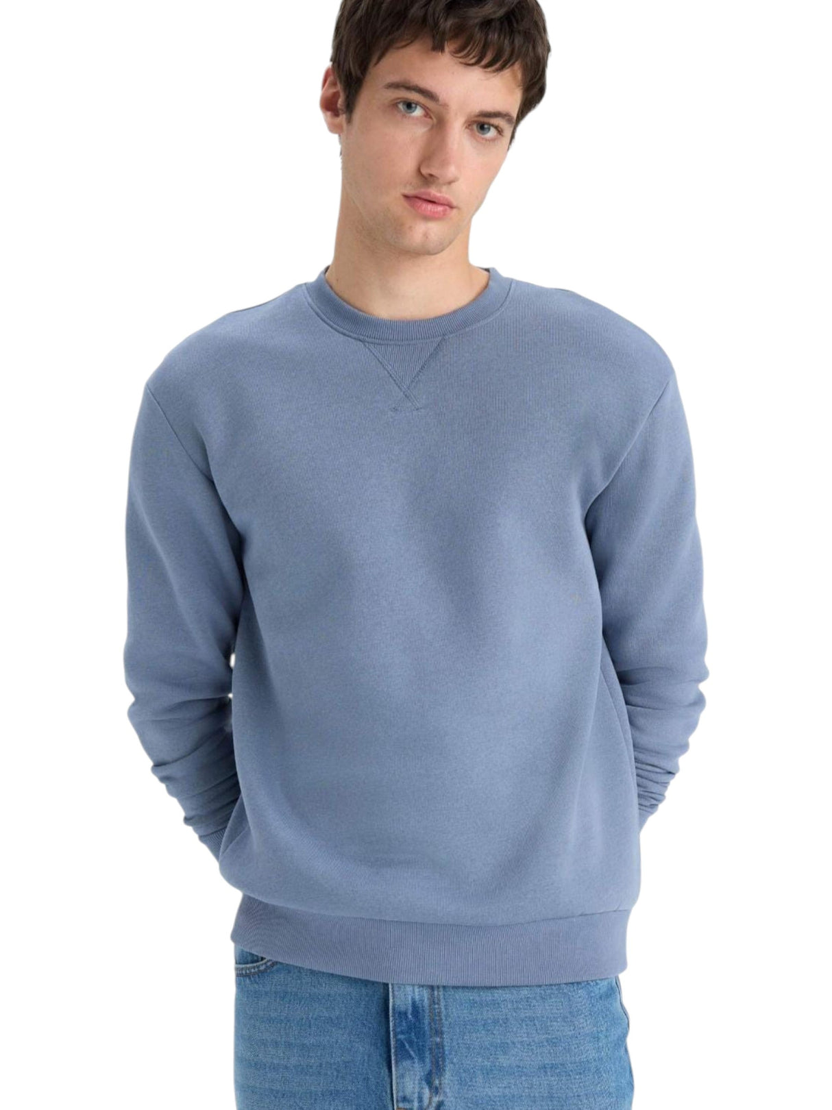 Image for Men's Plain Sweaters,Blue
