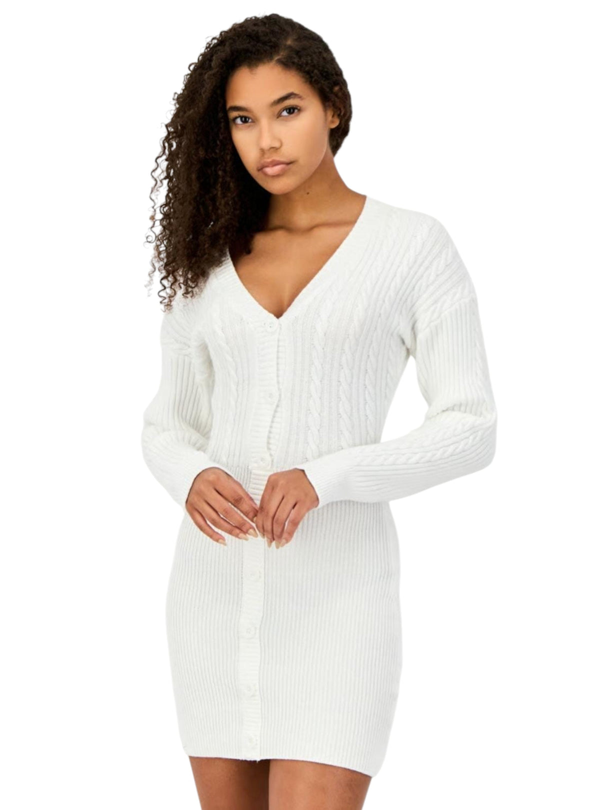 Image for Women's Knitted Dress,White
