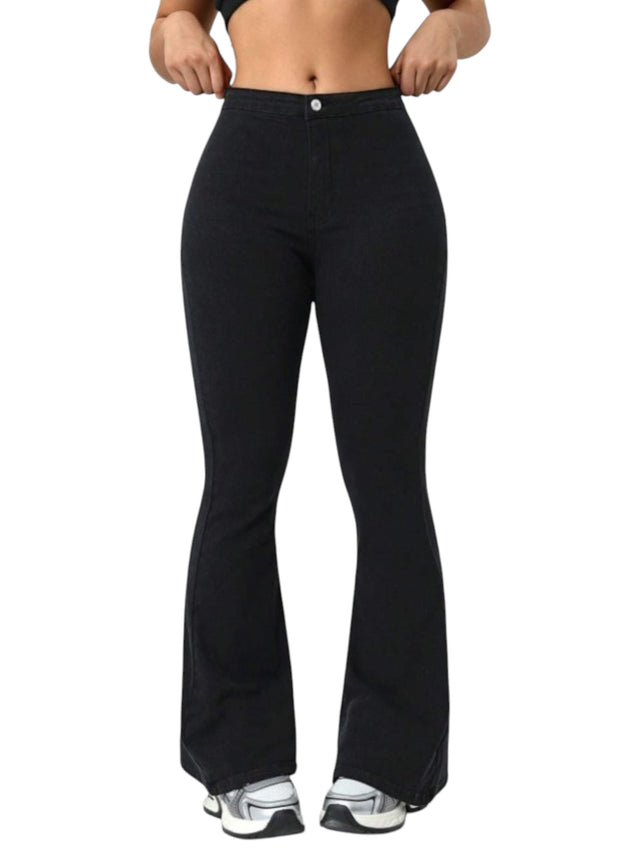 Image for Women's Plain Jeans,Black