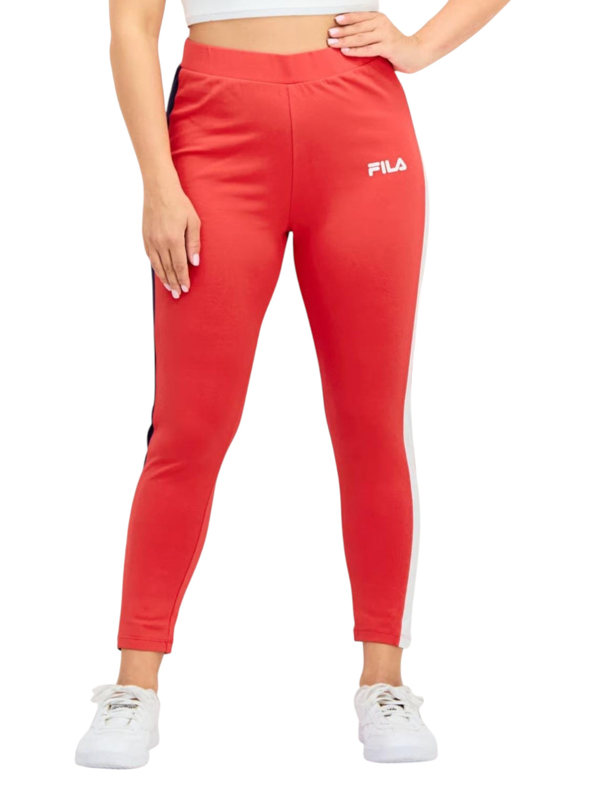Image for Women's Striped Side Legging,Red