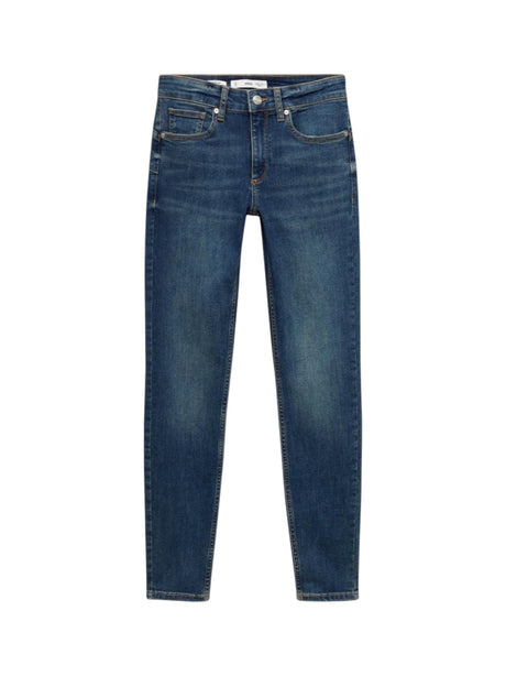 Image for Women's Plain Skinny Jeans,Navy