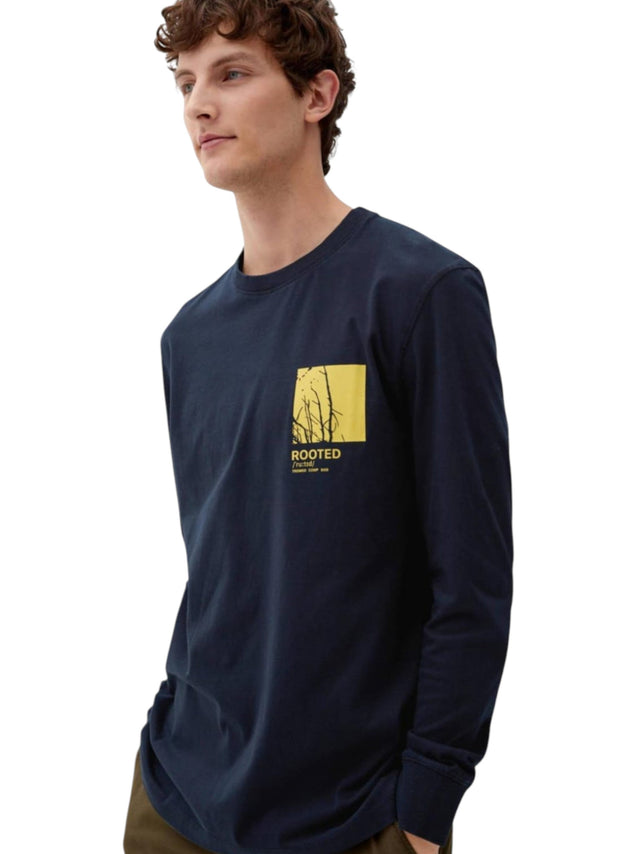 Image for Men's Printed Top,Navy